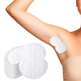 Armpit Sweat Pads, 40 Pcs Anti Sweat Underarm Pad Disposable Underboob Sweats Pads Comfortable Arm Pit Sweats Guards Sweatss Block for Sweating Women Mens Bras Outdoor Work Meeting (White)