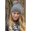 styleBREAKER 04024155 Women's Knitted Bobble Hat with Pearls and Fleece