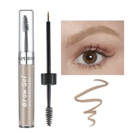 Eyebrow Gel Brow Makeup Gel, Warm Blonde Eyebrow Tint Kit Dye Brow Pomade, Long-Lasting Waterproof Eye Brow Pigment with Brush for Natural Makeup Shades Eyebrow Stamp Eyelash 01#