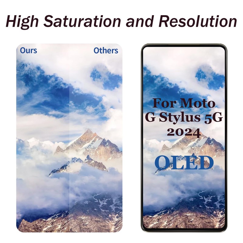 OLED for Motorola G Stylus 5G 2024 Screen Replacement 6.7