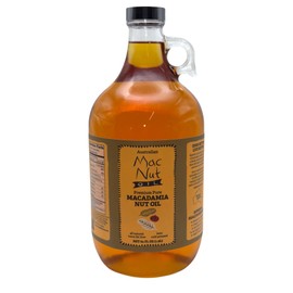 Macadamia Nut Cooking Oil- Australian Pure Cold Pressed Macadamia Nut Oil, Unrefined, Natural Cooking Oil, High Smoke Point Fry Oil, Non GMO, Vegan, Keto Friendly and Gluten Free (64 fl oz)