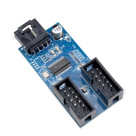 PIYANYO Motherboard 9 Pin USB 2.0 Multiplier 1 to 2 Port Splitter Adapter Cable (Cable Length 30cm/0.98ft) 1PCS