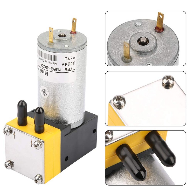 ZAWELIYO 24V 0.4-1L min Miniature Diaphragm Pump Vacuum Pump Air