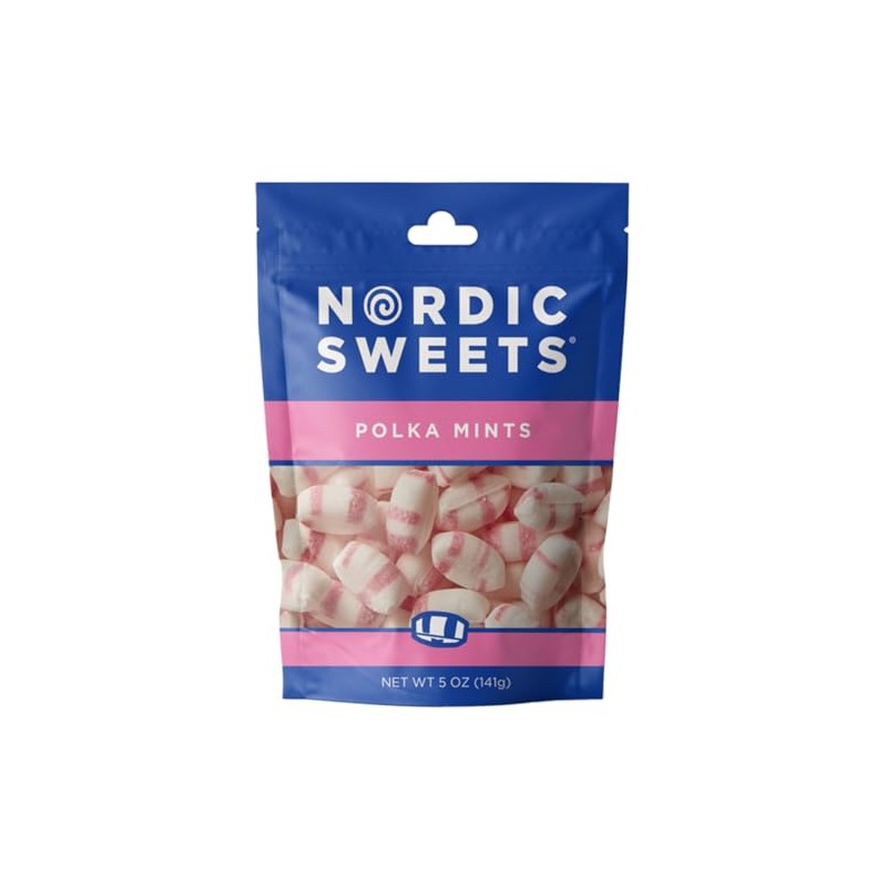 Nordic Sweets Polka Mints, 5oz (Pack of 6)