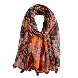 Ecroon Scarf Women Elegant Women's Scarf Bandana Warm Lightweight Scarves Stole for Winter Girls Gift, I#