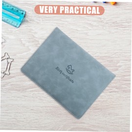 GRIRIW Birth Certificate Cover Birth Certificate Case Birth Certificate Holder Document Organizer Protection Sleeve for Birth Certificate Leather Cover for Certificate Practical Case