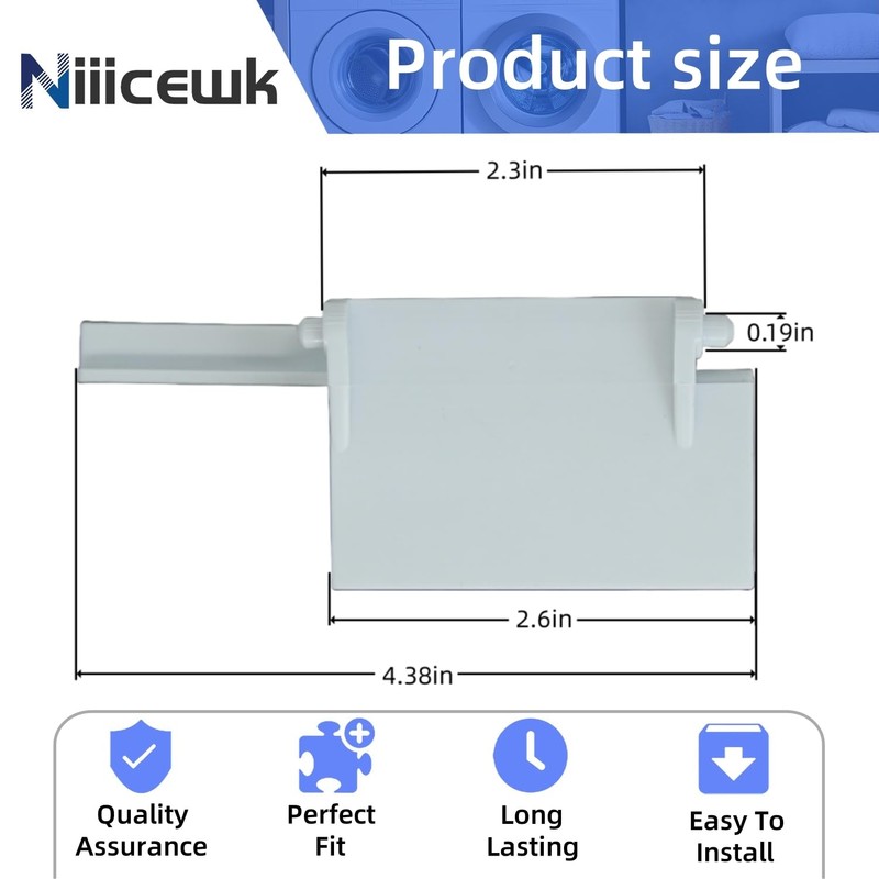 8205451 Microwave Door Latch Bracket Compatible with Whirlpool KitchenAid Microwaves
