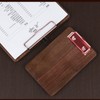 Mini Clipboard Set with Base - Hardwood Walnut Material, Portable