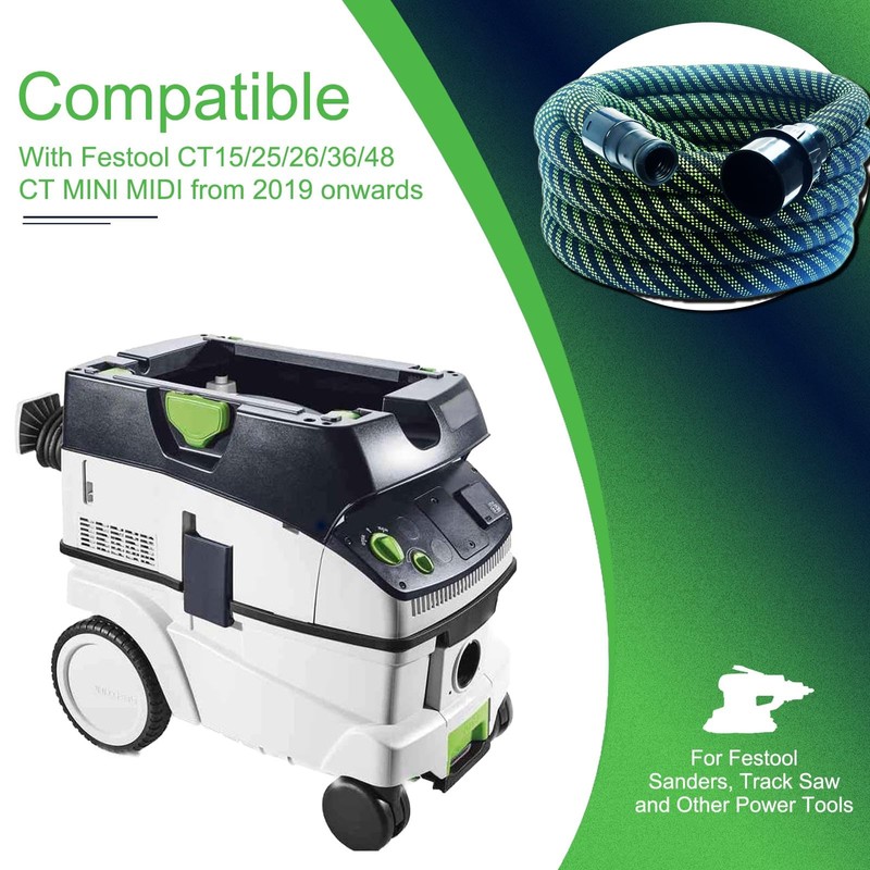 Dust Extractor Hose D27/32X3.5M for Festool Vacuum Suction Hose, fits