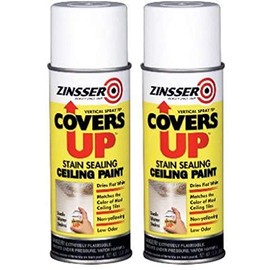 Zinnser 03688 Covers Up Stain Sealing Ceiling Paint, White (13-Ounce (2-Pack))