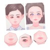 IWOWHERO 2pcs Reusable Face Practice Board Washable Face Painting Template