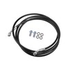 Hihaha Motorcycle Hydraulic Brake Line Oil Hose Pipe 220cm Black