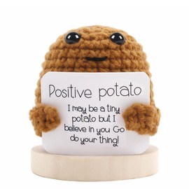 Meanju Positive Potato, Creative Knitting Wool Potato Doll, Pocket Hug Positive Potato, Creative Plush Plushie, Courage Gift, Courage Potato Pocket Hug Birthday Gift