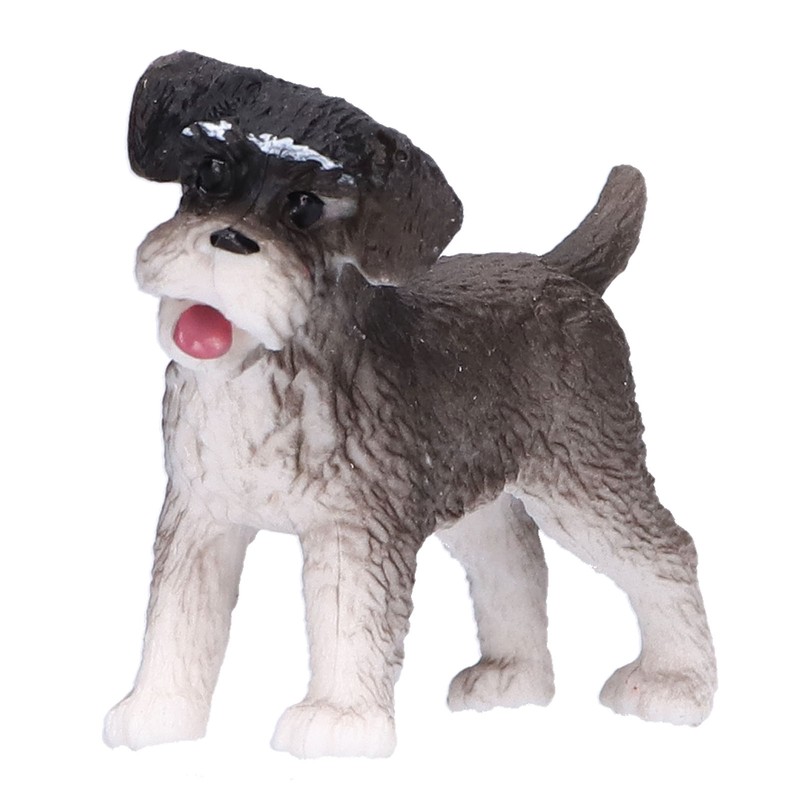 10PCS Mini Dog Figurines Toy Set Hand Painted Plastic Simulation