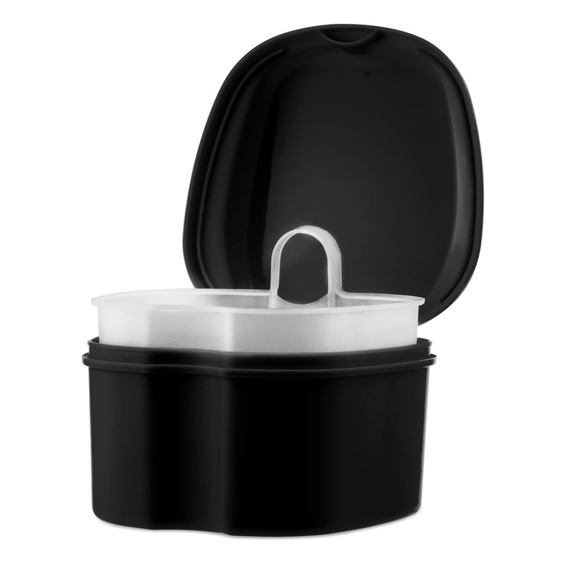 Annhua Denture Cup Retainer Cleaning Case Denture Soaking Container With