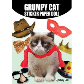 Grumpy Cat Sticker Paper Doll