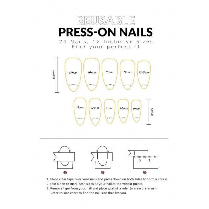 MouyouGlow Press on Nails Short, Almond Nude Coloured Glitter French