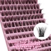 Selawasty 120pcs Lash Clusters DIY Eyelash Extensions Clusters Lashes D