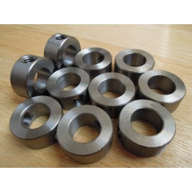 Unbranded 10pcs Steel Shaft Collar ID Bore 5/8" OD 1-1/8" Width  1/2"  w/o Set Screw 5/16"