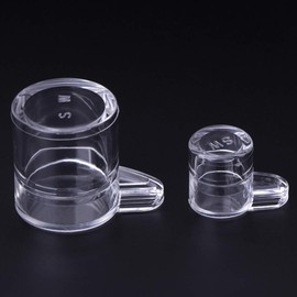 Qiuxiaoaa Ant Feeder Water Supply Area for Ant Nest House Farm Acrylic Round Drinking Bowl Feeder, transparent, small