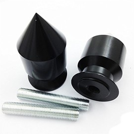 SMT-Black Swingarm Spools Compatible With Kawasaki Ninja Zx1200 Zx636 Zx900 Er-6N Ex250F Ex650 [B01MCVYB1N]