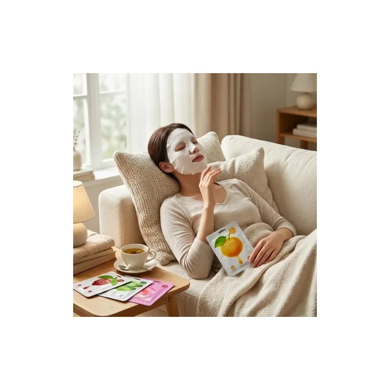 Cuidado Facial Parches Labios Ojos Mascarilla Hidratante 30p