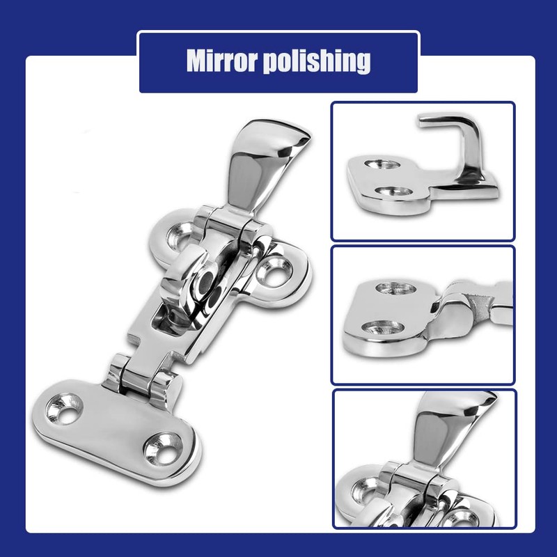 Marine Grade Boat Door Hatch Anti-Rattle Latches, Hold Down Clamp