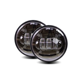 Cyron 4.5 Inch 30W CREE Integrated 2000 Lumen LED Passing Fog Lamp Kit for Motorcycle, Harley, Tractor Light, IP67 Waterproof, Black Finish, H13 with Pigtail, Pair