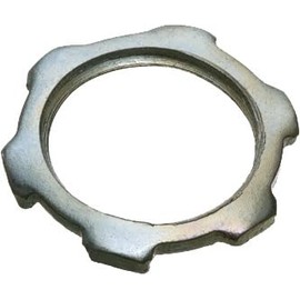 Arlington 410 Plated Steel Threaded Conduit Locknut 4 Inch