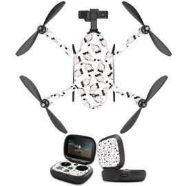 MightySkins Skin Compatible with GoPro Karma Drone Headphones wrap Cover Sticker Skins Raining Cats