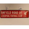 Liverpool Football Club Mini Street Sign Red