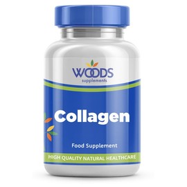 Collagen 300mg (90 Tablets) from Woods Supplements | hydrolysed Collagen | Allows Effective utilisation by the Body