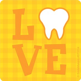 SmileMakers Dental Love Stickers - Prizes and Giveaways - 100 Per Pack