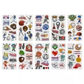 스포츠판박이 타투문신 응원스티커 야구용품 경기응원 10장세트 Sports Fan Tattoo Stickers Cheer Stickers Baseball Gear Support 10-Pack Set