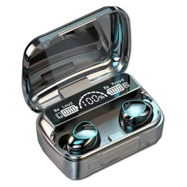 TWS Wireless Earbuds/Headphones Bluetooth M10, Full Touch Control Long Playtime Built-in Microphone LED Digital Display Charging Case Auto Connection，IPX7 Waterproof for Apple/Android