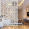 BMIDRUT 12Pcs/Set Hanging Room Divider White DIY Panel Screens Partition