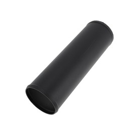 HEROFFIX HEROFFIX 3.7" OD Straight 6064 Aluminum Alloy Tube Intercooler Pipe Surface Blasting Air Intake Connection Hose W/Double Bead Roll 11.8" Length Black