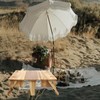 UPKOCH Picnic Wooden Folding Picnic Basket Table: Portable Wine Picnic