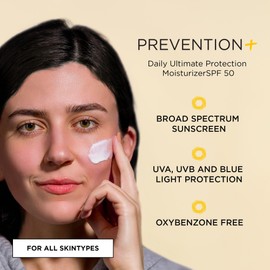 IMAGE Skincare IMAGE Skincare PREVENTION+ Daily Ultimate Protection Moisturizer, SPF 50 Face Sunscreen Lotion, Zinc Oxide, Blendable with No White Cast, 3.2 oz