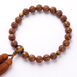 Rosary for men Fighters 念珠 Japanese Bodhi One Hand 22 Ball Tiger Eye Stone dressytailor Silk Head Tassels The French Head Tassels 略式 Mala