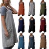 Hawholm Japanese Pinafore Apron Smock Cotton Apron with Pockets Plus