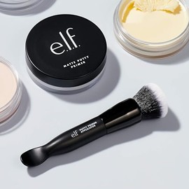 e.l.f. Brocha y aplicador de imprimación para masilla, herramienta de maquillaje de doble extremo para aplicar productos de masilla e.l.f. hecha con c