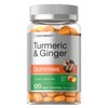 Turmeric and Ginger Gummies | 120 Count | Peach Flavor | Vegan Non-GMO & Gluten Free Supplement | by Horbaach