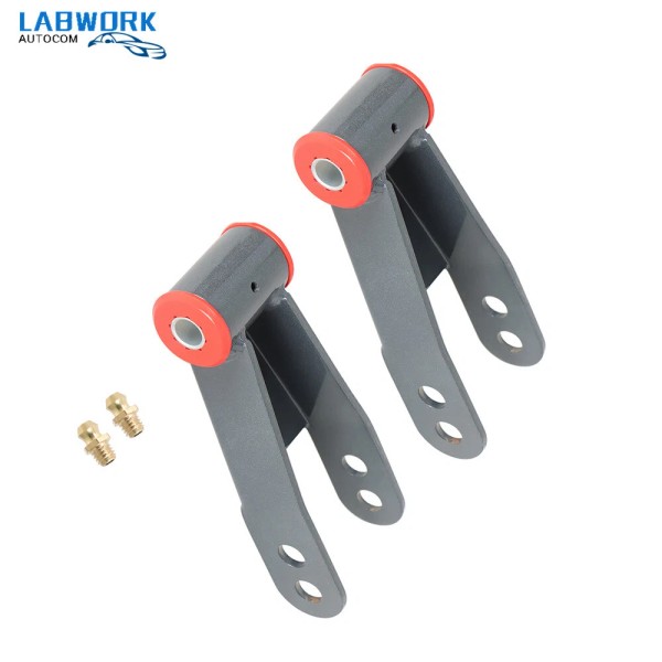 labworkauto 2PCS 2" Rear Drop Shackle Lowering Kit Fit for