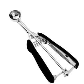 HOMURE H Mini Cuchara para Galletas, Cucharas para Galletas de 1 Cucharadita para Hornear, Cuchara para Bolitas de Melón, Cuchara para Galletas de 1 Pulgada, Mini Cuchara para Helado, Buenos Agarres