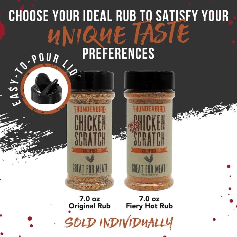 Lane's Thunderbird Chicken Seasoning Scratch, All-Natural Chicken Wings Seasonings and
