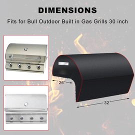 Gcostar Cubierta De Parrilla Integrada De 32 Pulgadas Para Parrillas De Gas Bull In Bull 45005 Cubierta De Cabeza De Parrilla Napoleón, Cubierta Superior De Parrilla De Barbacoa Impermeable Al Aire Libre A