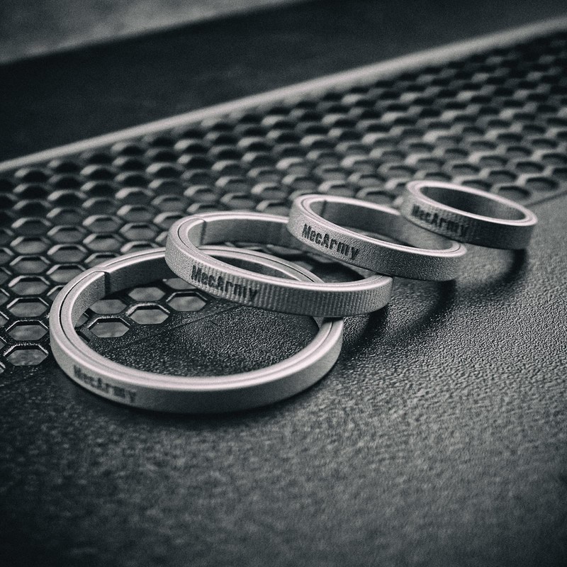 [MecArmy] CH1 EDC Titanium Key Ring, Side Push Design to