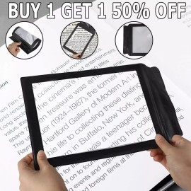 custom-sign US A4 Full Page 3x Magnifier Sheet Book Reading Aid Lens Large Magnifying Glass