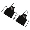 2pcs Kitchen Cooking Aprons Adjustable Bib Soft Chef Apron with